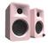 Angle. Kanto - Kanto ORA Powered Reference Desktop Speakers with Bluetooth - Pair - Light Pink.