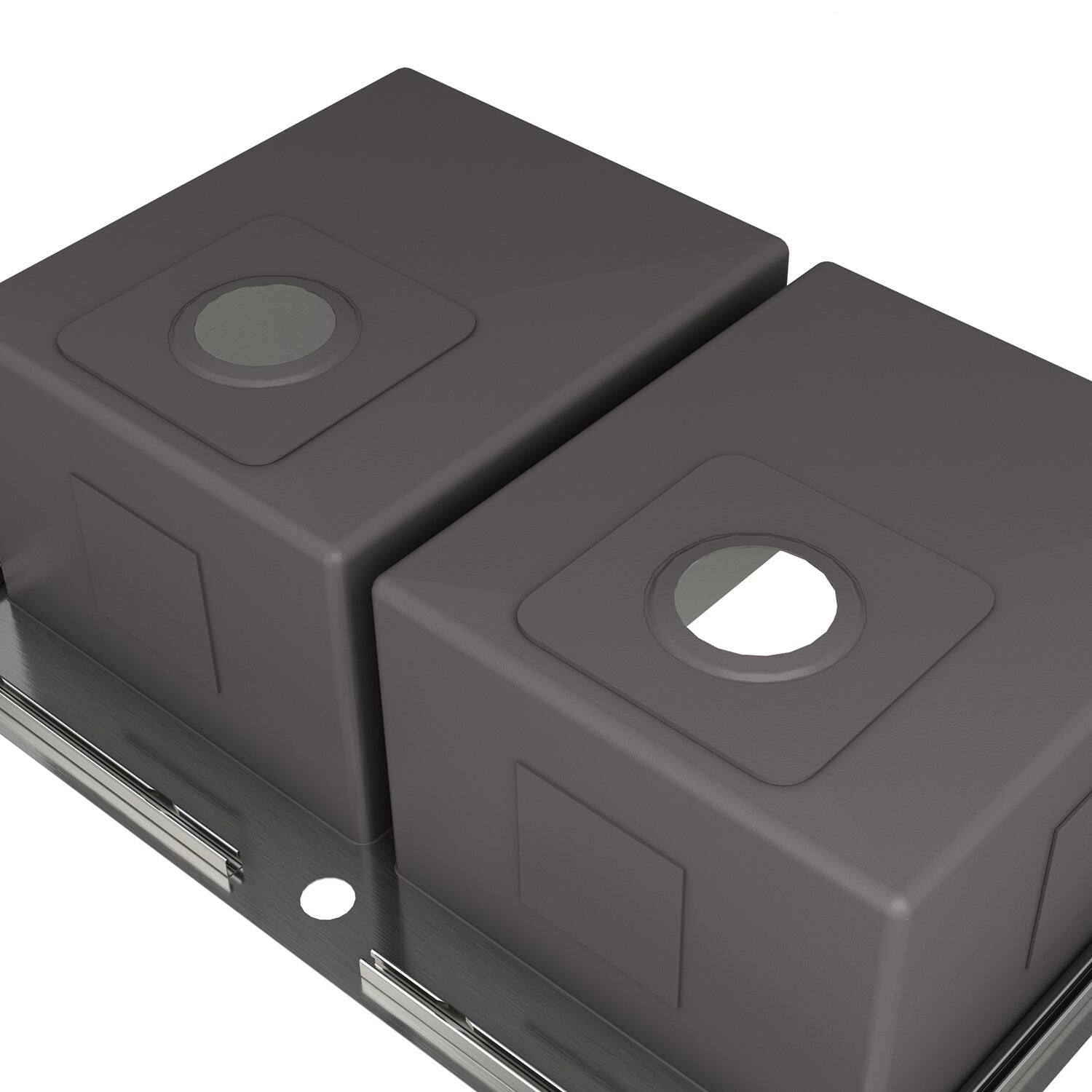 Alt View 7. Boyel Living - 33 in. Drop-In Double Bowl 18-Gauge Stainless Steel Kitchen Sink with Bottom Grids and Strainer Basket and Drain Cap - Silver.