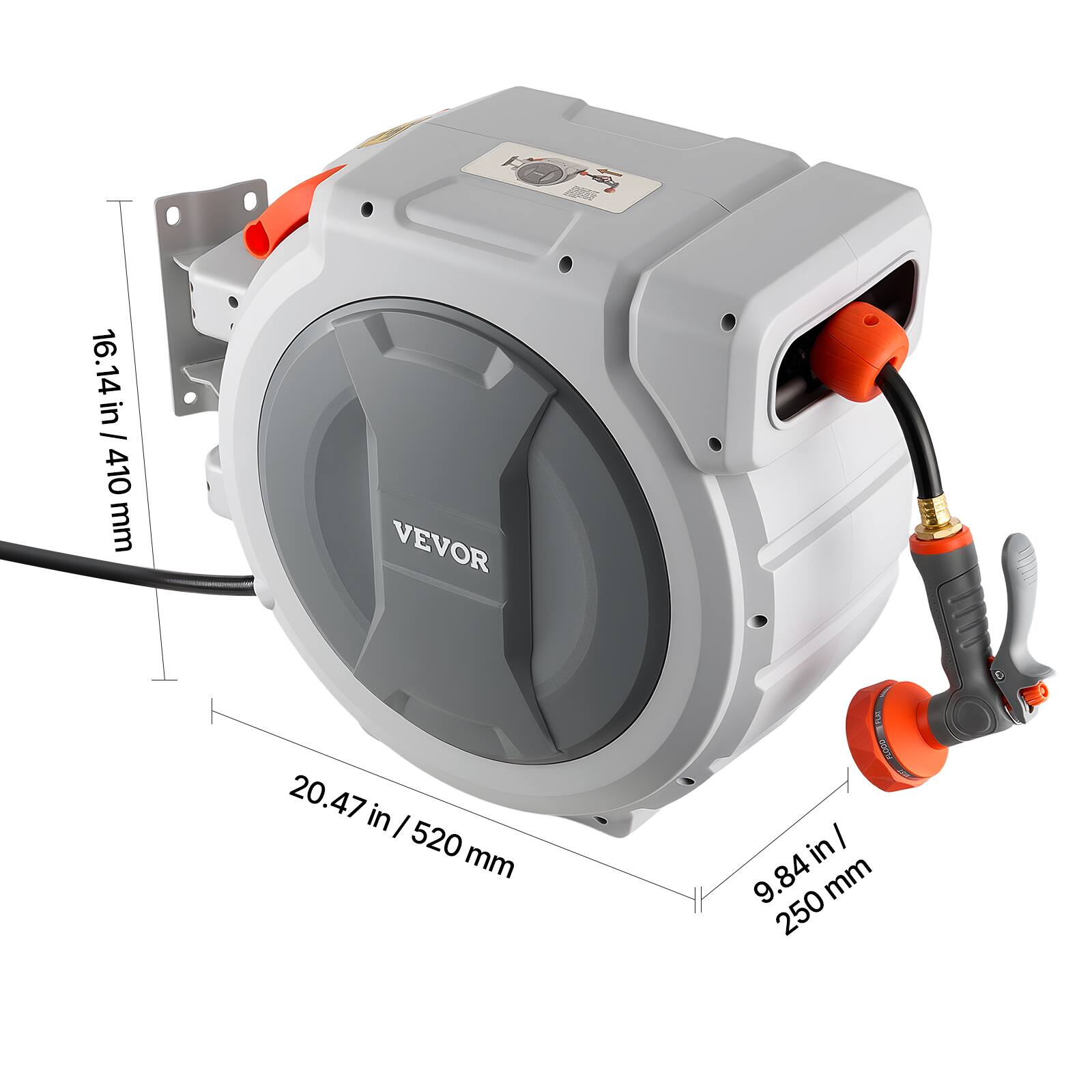 ES 16.1 16.14 in/ 14 in/ 410 mm VEVOR 20.47 in/ 520 mm 9.84 in/ 250 mm