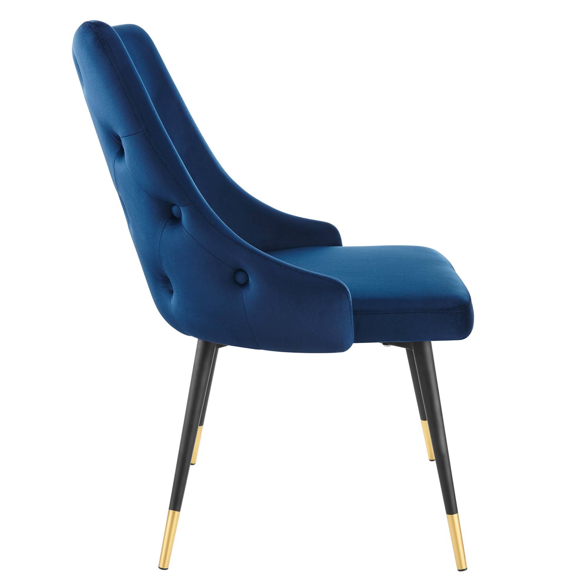 Alt View 1. Modway - Adorn Tufted Performance Velvet Dining Side Chair by Modway - Navy.