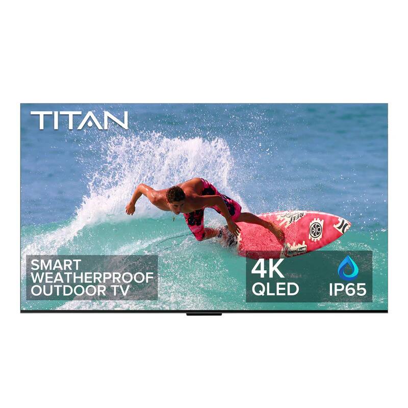 TITAN Smart Weatherproof Outdoor TV, 4K QLED, IP65