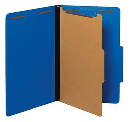 Pendaflex - Classification Folder, 1-Dividers, 1 3/4" Expansion, Legal Size, 10/Box - Dark Blue