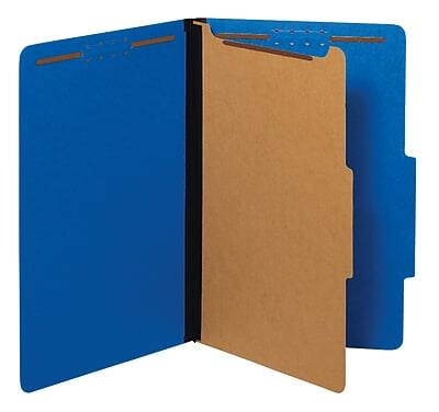 Front. Pendaflex - Classification Folder, 1-Dividers, 1 3/4" Expansion, Legal Size, Dark Blue, 10/Box - Dark Blue.