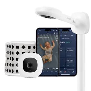 Nanit - Pro Smart Baby Monitor & Wall Mount - White