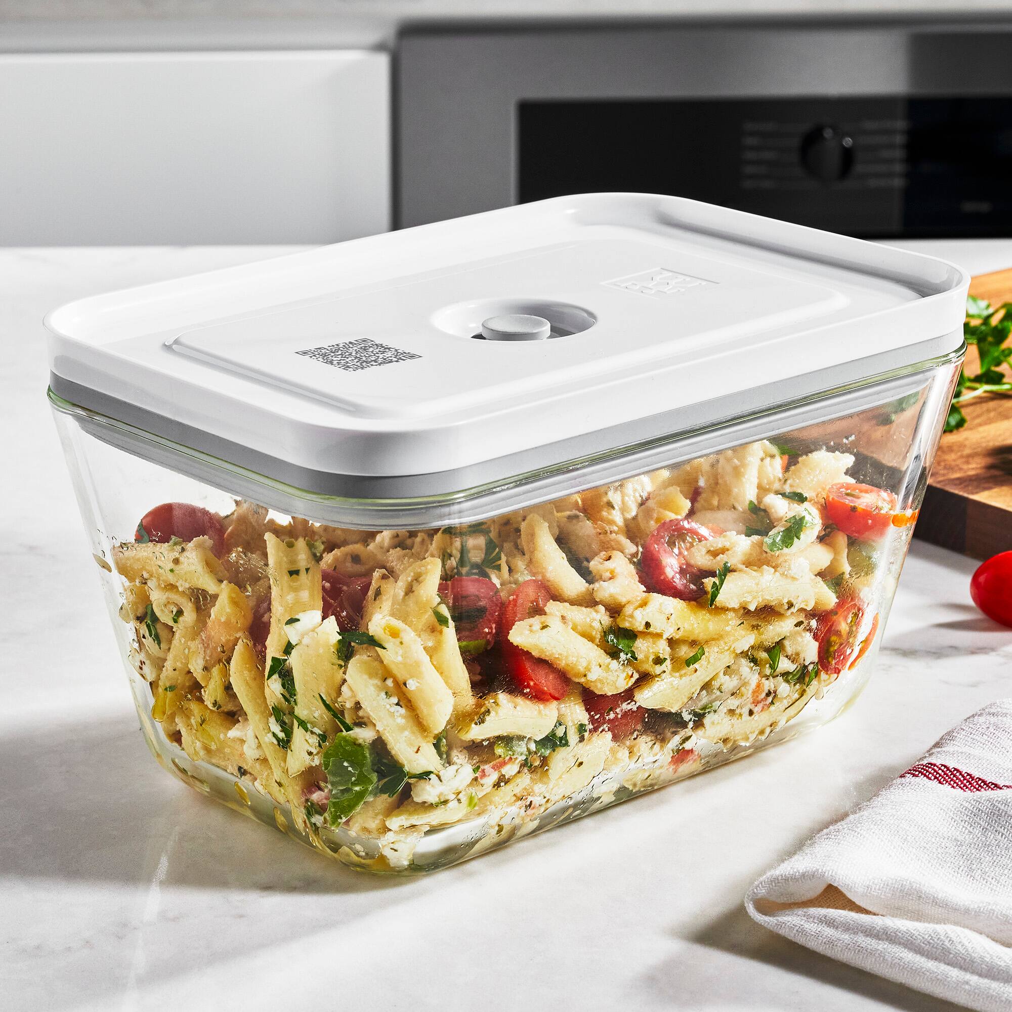 Alt View 1. ZWILLING - ZWILLING Fresh & Save Glass Airtight Food Storage Container, Meal Prep Container - Large - Clear.