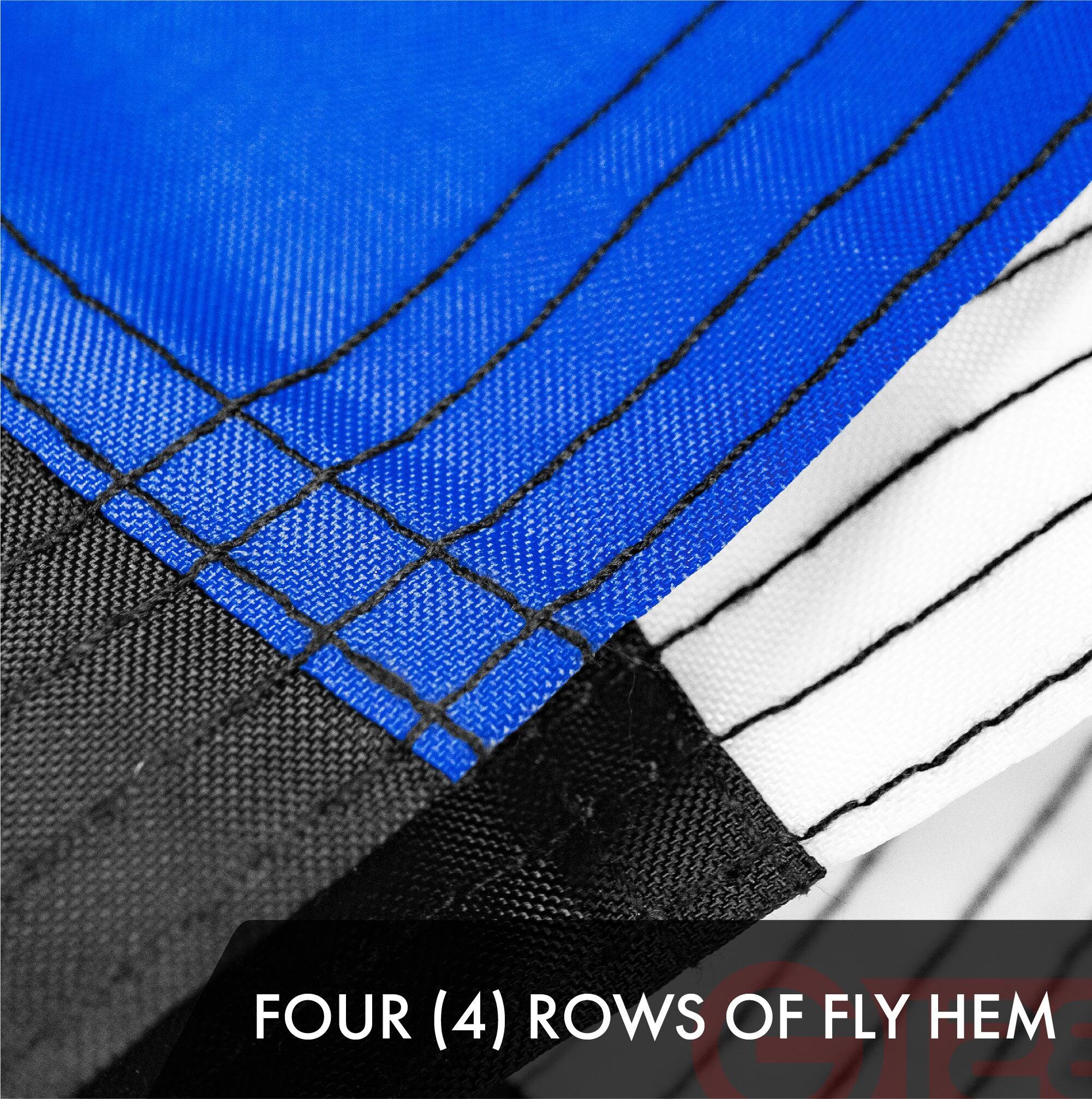 FOUR (4) ROWS OF FLY HEM