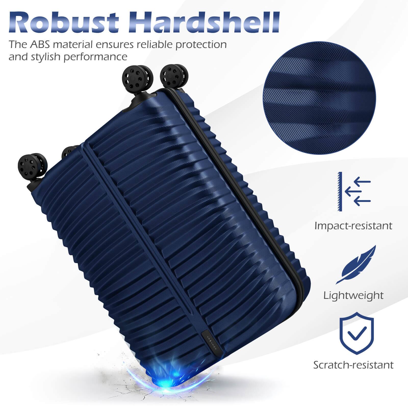 Robust Hardshell  
The ABS material ensures reliable protection and stylish performance  

- Impact-resistant  
- Lightweight  
- Scratch-resistant