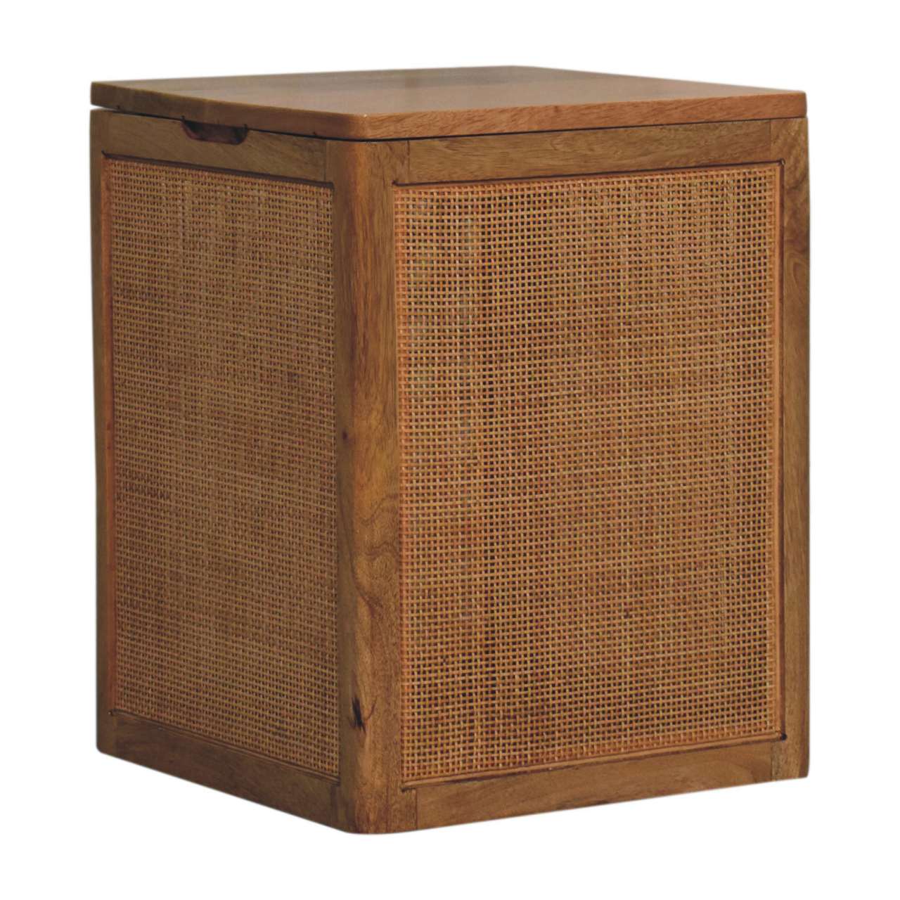 Left. Artisan Furniture - Artisan Furniture Solid Wood Larissa Storage Box, Brown - Brown.