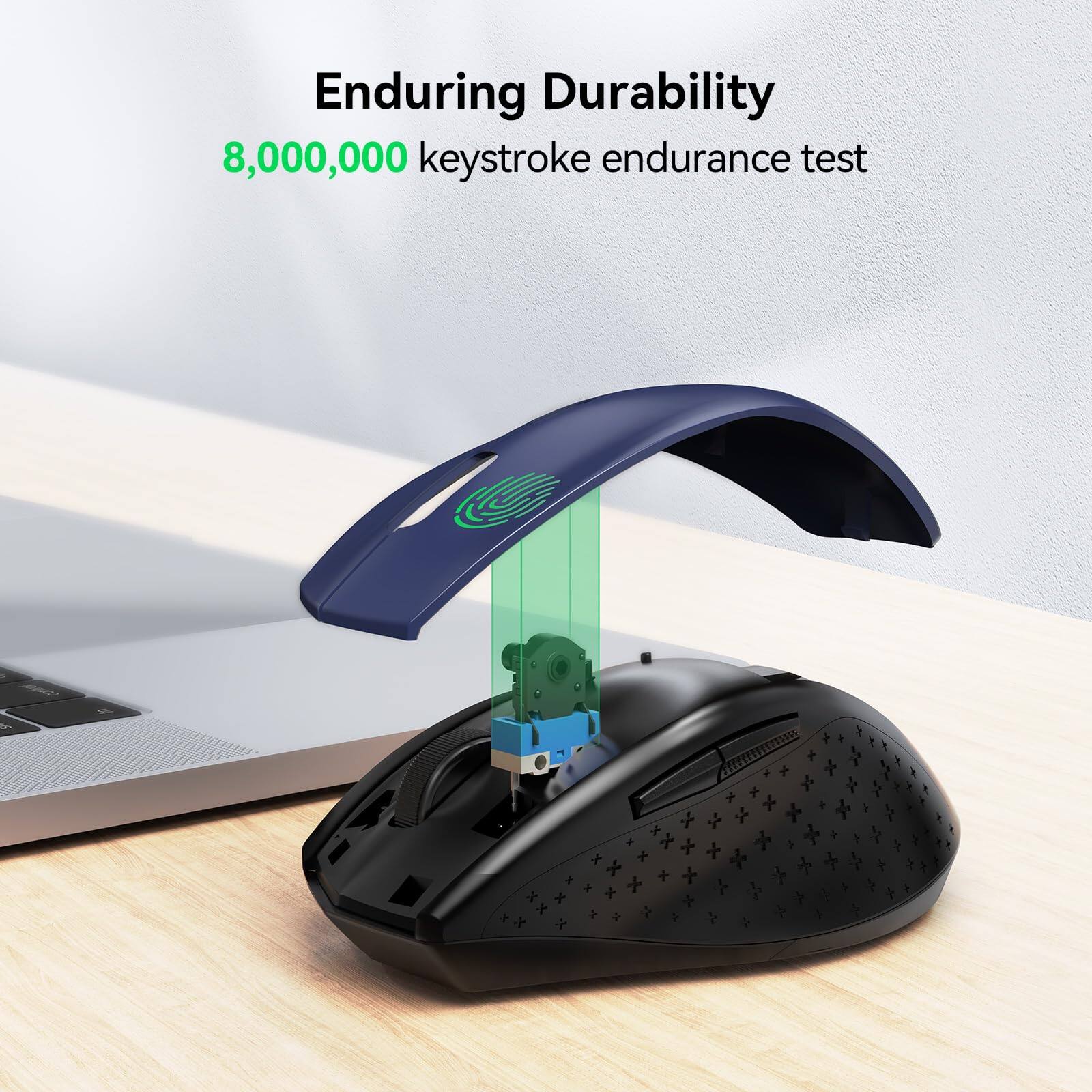 Enduring Durability  
8,000,000 keystroke endurance test
