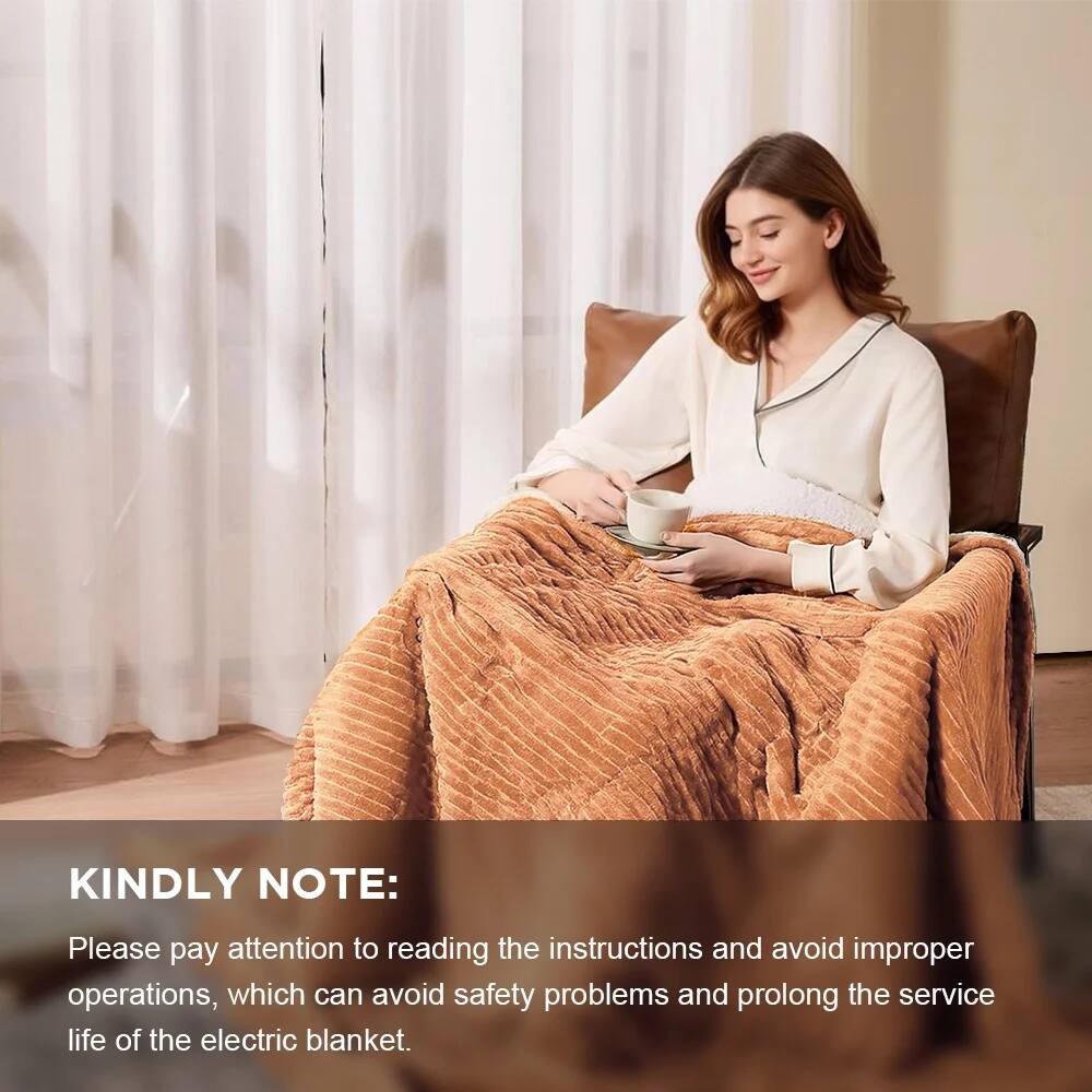 KINDLY NOTE: Please pay attention to reading the instructions and avoid improper operations, which can avoid safety problems and prolong the service life of the electric blanket.