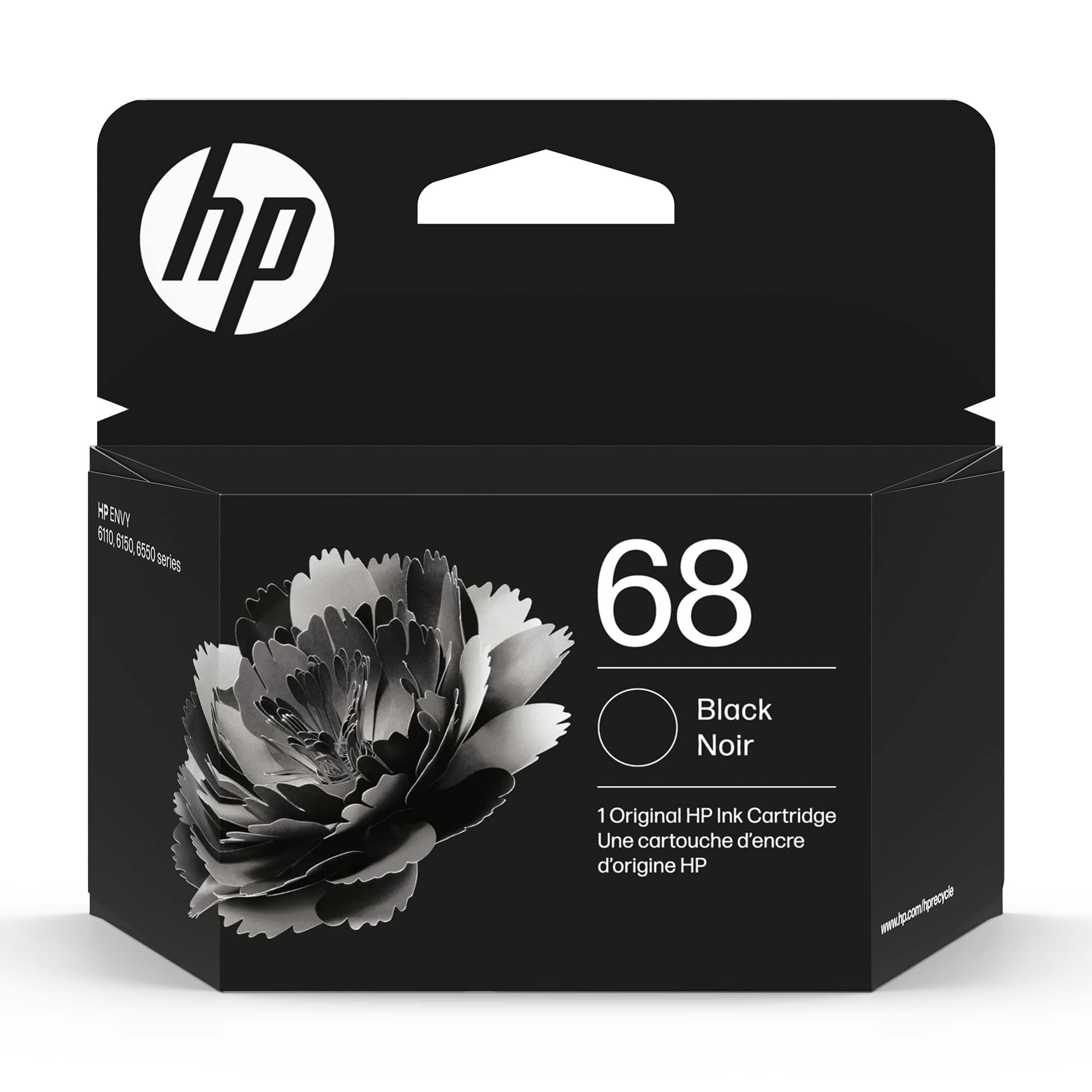 HP - 68 Standard Capacity Ink Cartridge - Black - Front_Zoom