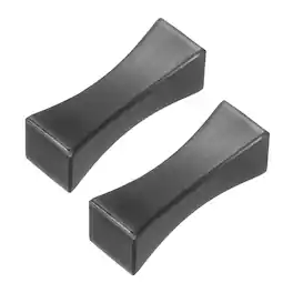 Unique Bargains - 2pcs Stainless Steel Chopstick Rest 2x0.7x0.66 Inch Tableware Tool for Spoon Fork Teaspoon Dining - Black