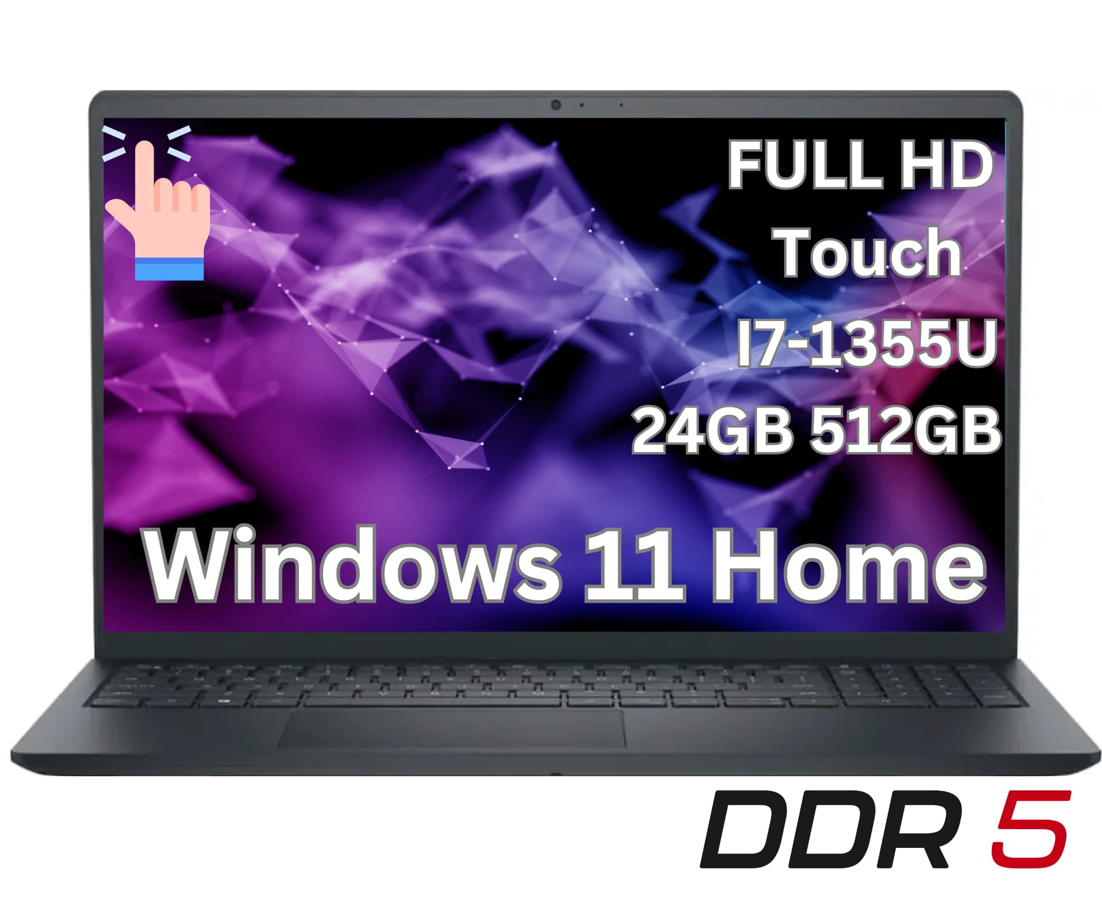 "Dell - Upgraded - 15.6"" 2K Touchscreen Laptop - Intel 13th Generation Core i7 1355U 2023 - 24GB Memory - 512 GB Storage-Windows 11 Home - Black" price history on PriceWatchPro