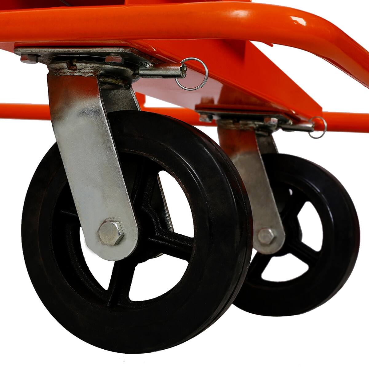 Alt View 6. Ropilly - Ropilly Heavy Duty Drywall Sheet Cart, 2400 lb Panel Dolly with Steel Frame and Swivel Rubber Wheels - Orange.
