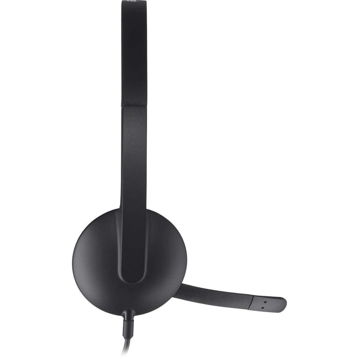 Alt View 4. Logitech - Logitech H340 USB Computer Headset with Microphone - Black.