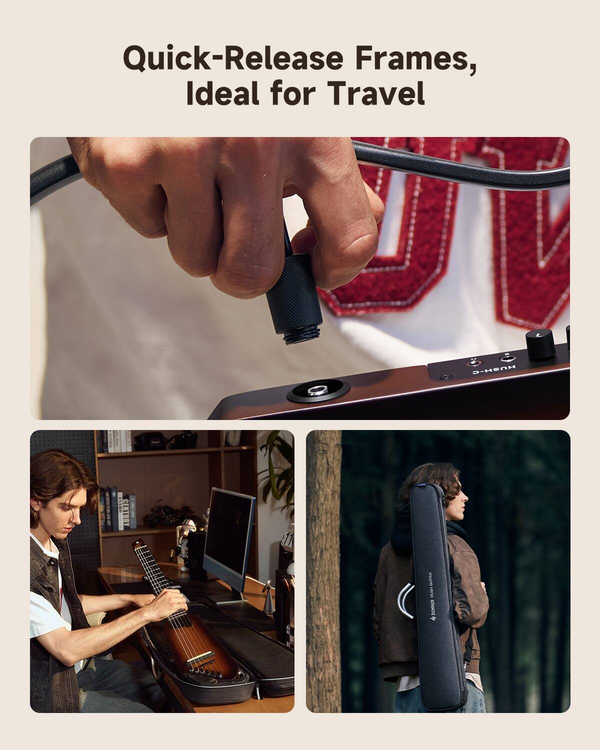 Quick-Release Frames, Ideal for Travel