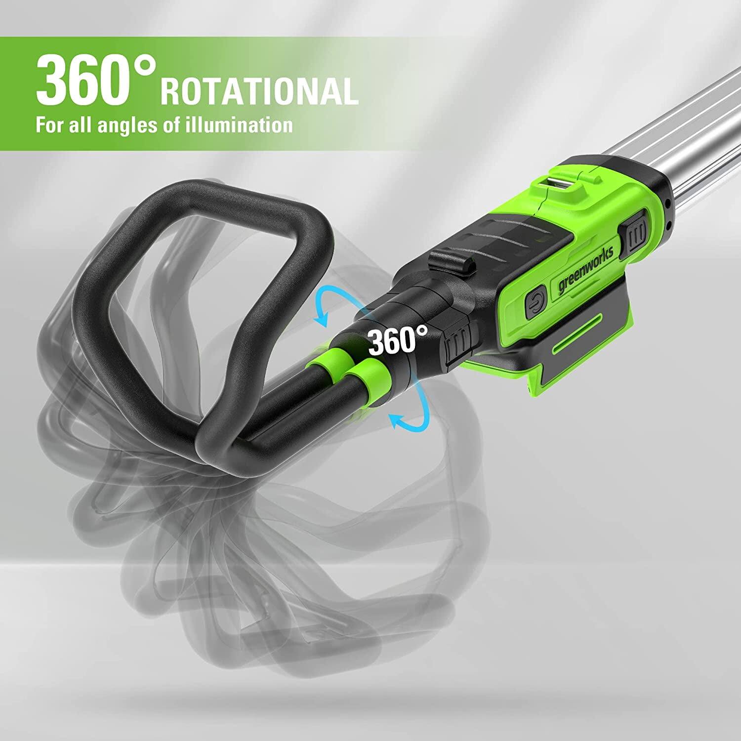 360° ROTATIONAL  
For all angles of illumination  

360°