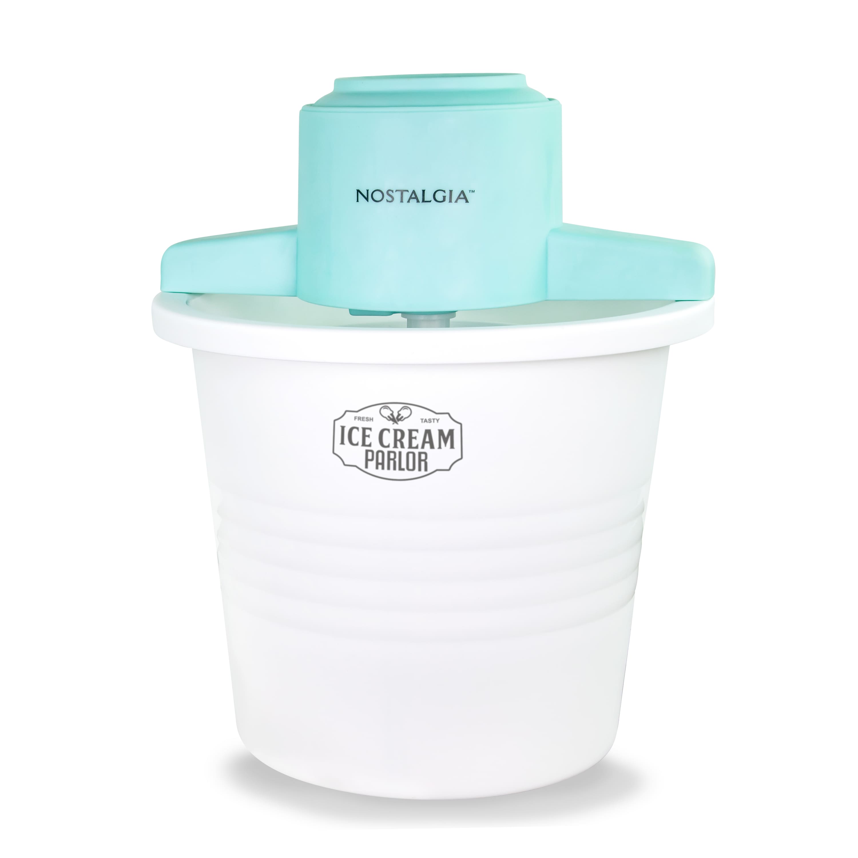 Nostalgia - 4-qt. Parlor Electric Ice Cream Maker - White