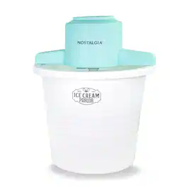 Nostalgia - 4-qt. Parlor Electric Ice Cream Maker - White