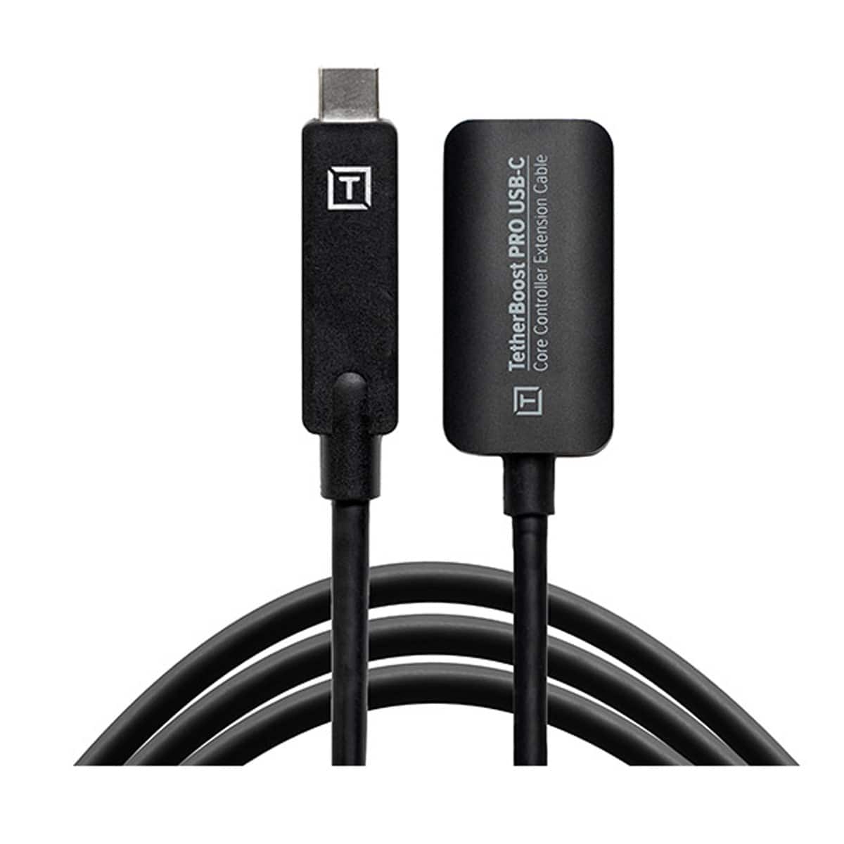 Tether Tools - 16' TetherBoost Pro USB-C Core Controller Extension Cable, Black