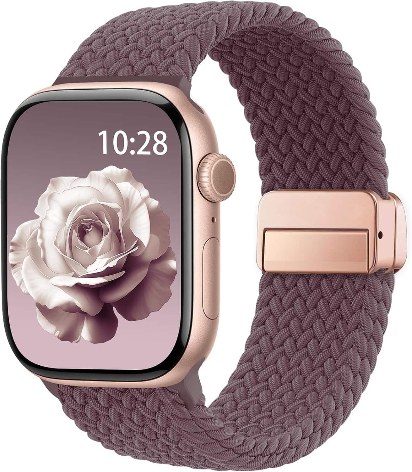 Core Tech - Braided Stretchy Magnetic Watch Band for Apple Watch 38/40/41/42mm - Violet Smoke