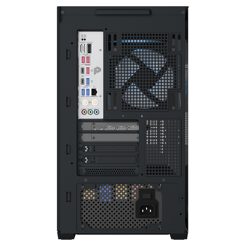 Alt View 2. MAINGEAR - Zero Platinum Gaming Desktop - NVIDIA GeForce RTX 5070 - AMD Ryzen 7 7800X3D - 32GB DDR5 - 2TB NVMe SSD - Black.