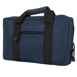 NcSTAR - Vism Discreet Pistol Case with Two Separate Padded Compartments, Blue with Black Trim - Black/Blue