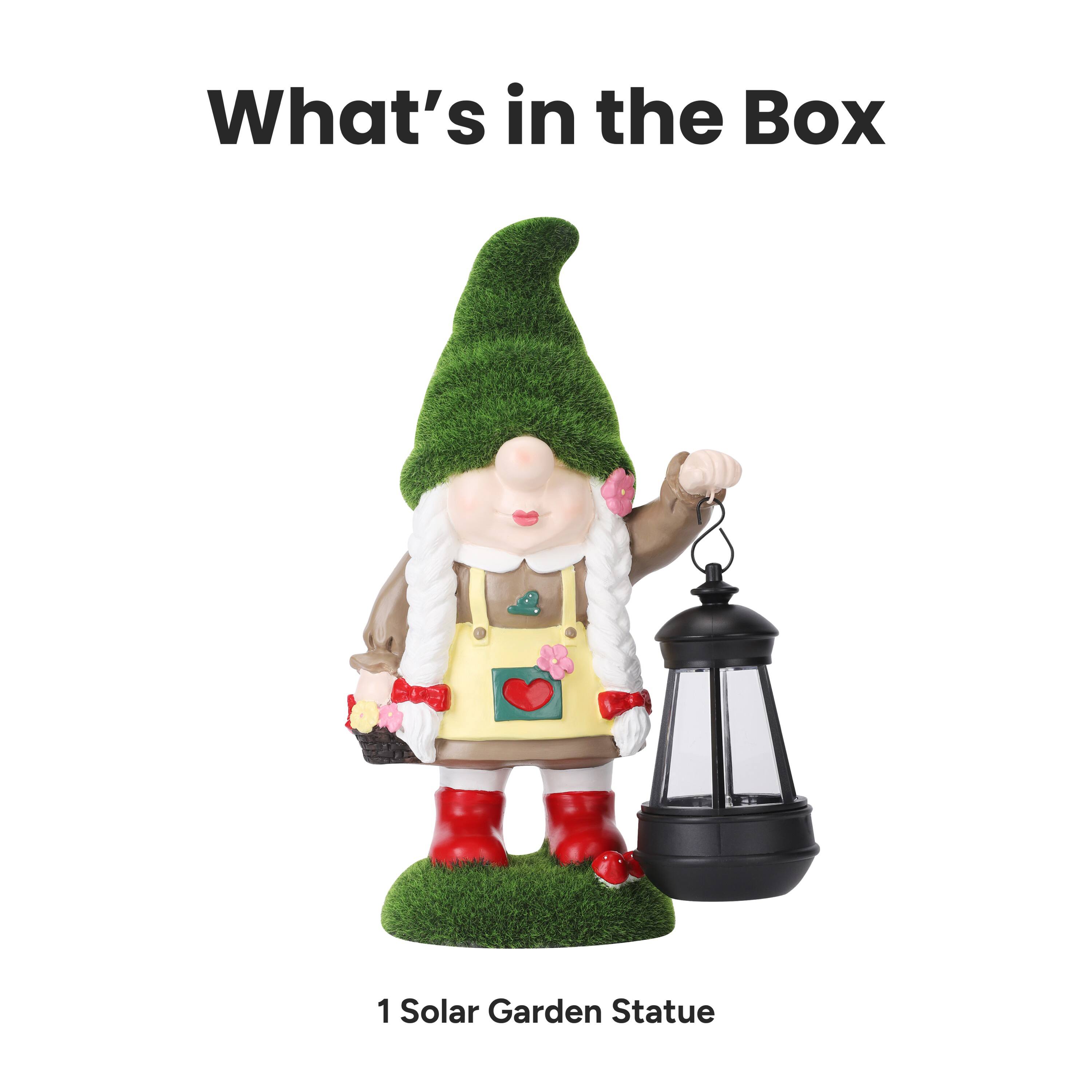 What's in the Box

1 Solar Garden Statue
