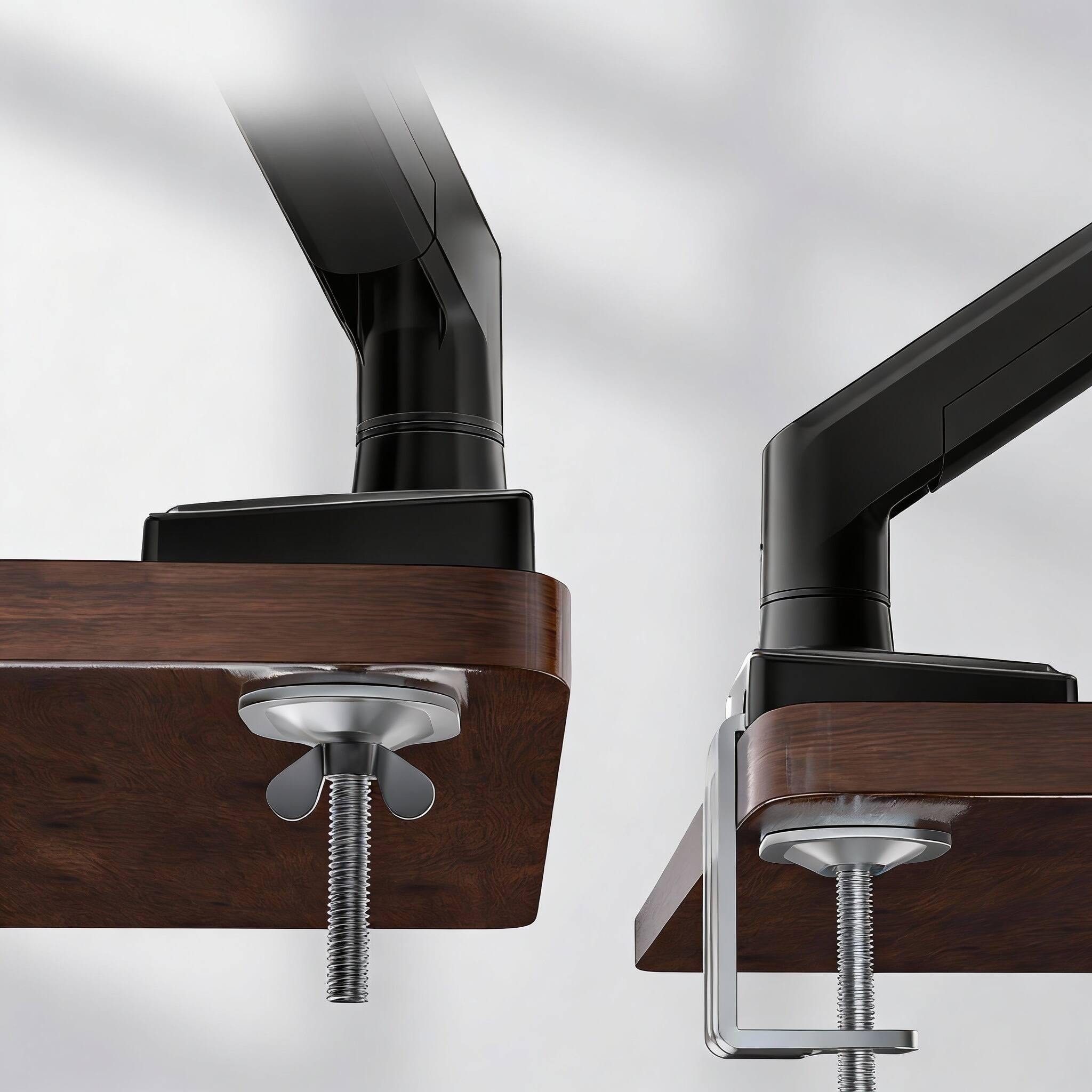 Alt View 2. Frangdom - Gas Spring Adjustable Computer Monitor Stand - Black XL-Standard Triple Arms 20x14 inch.