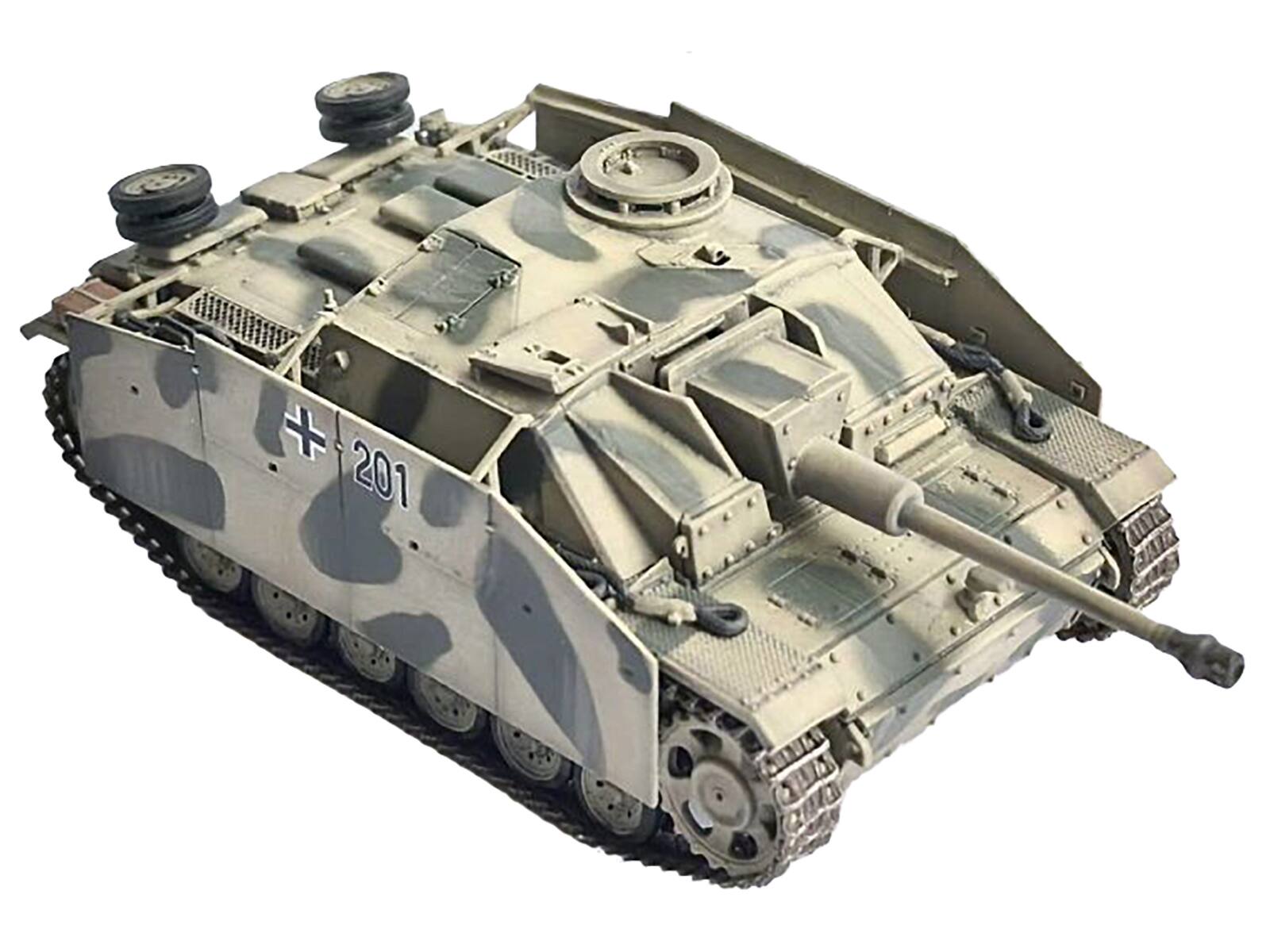 Left. Dragon Models - Germany StuG.III Ausf.G Early Production Tank Schurzen #201 StuG Brigade 242 Italy 1943 NEO Dragon 1/72 - Multi.