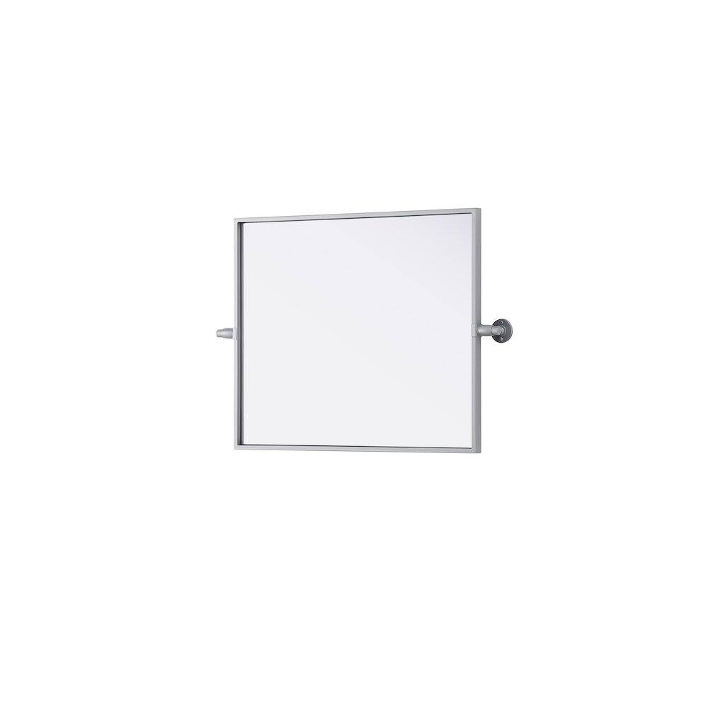 Alt View 1. Elegant Kitchen and Bath - Amoura 20X24 Pivot Mirror In Silver - Silver.
