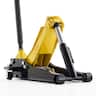 VEVOR - Low Profile Floor Jack, 3 Ton (6614 lbs) Capacity, Steel Racing Floor Jack with Dual Pistons Quick Lift Pump, Hydraulic - Black;Yellow