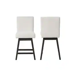 New Classic Furniture - High Line Swivel Counter Chair (Set of 2) - White