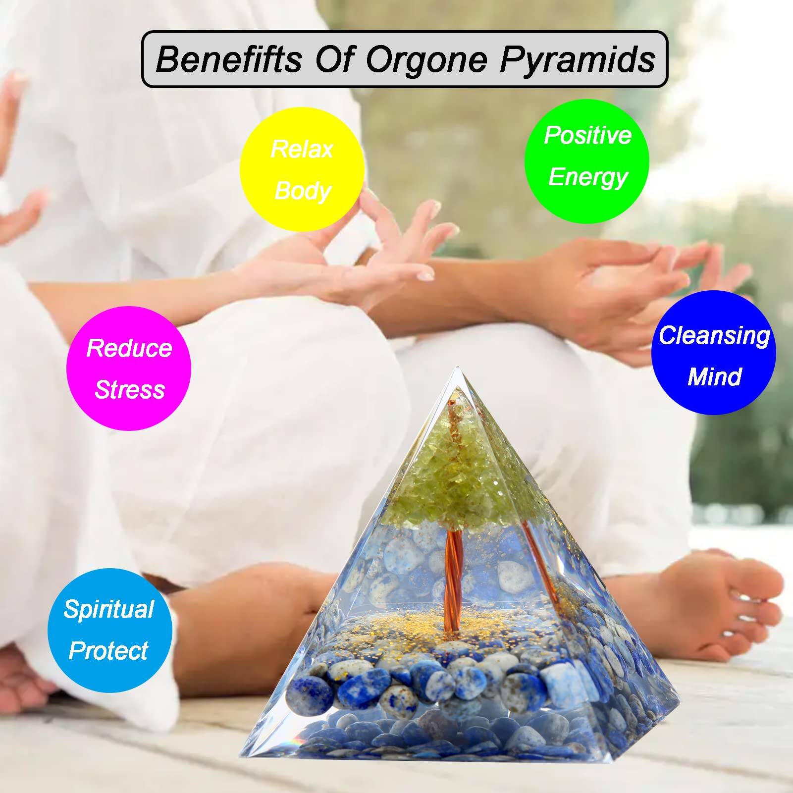 Benefits Of Orgone Pyramids

- Relax Body
- Positive Energy
- Reduce Stress
- Cleansing Mind
- Spiritual Protect