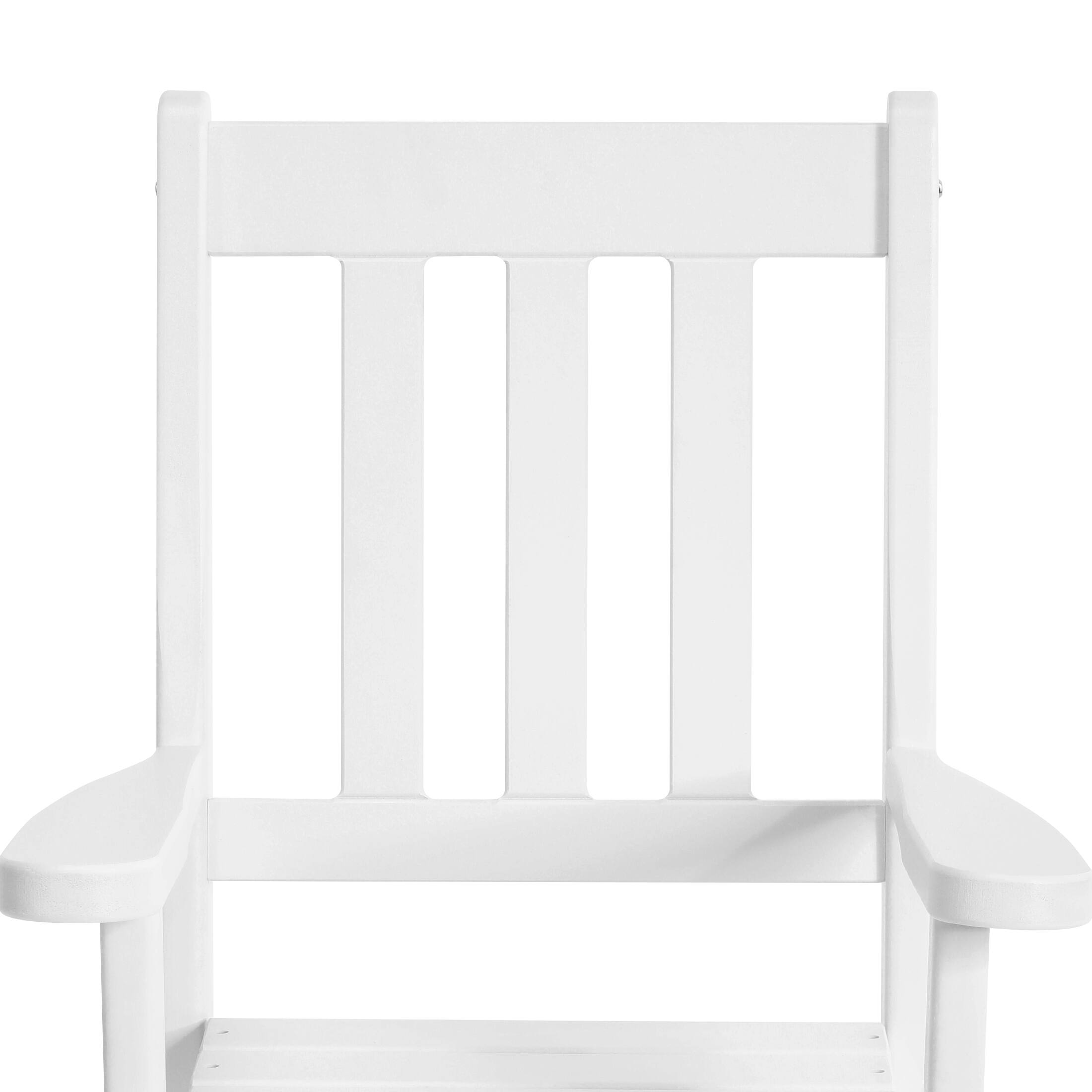 Alt View 4. WestinTrends - WestinTrends Malibu Outdoor HDPE Plastic Preschool Toddler Rocking Chairs (Set of 2) - White.