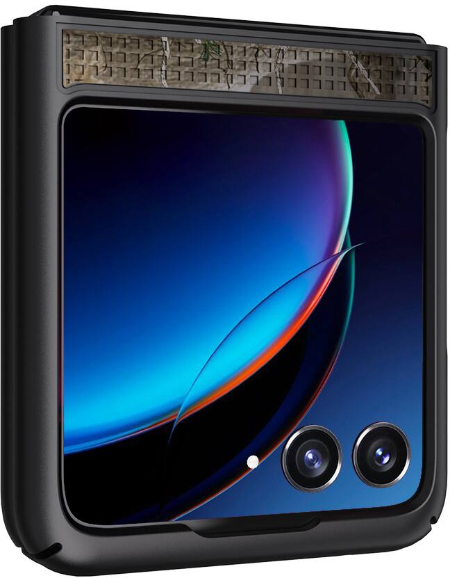 Alt View 6. Nakedcellphone - Slim Case for Motorola RAZR+ 2023 (RAZR PLUS) - Camo.