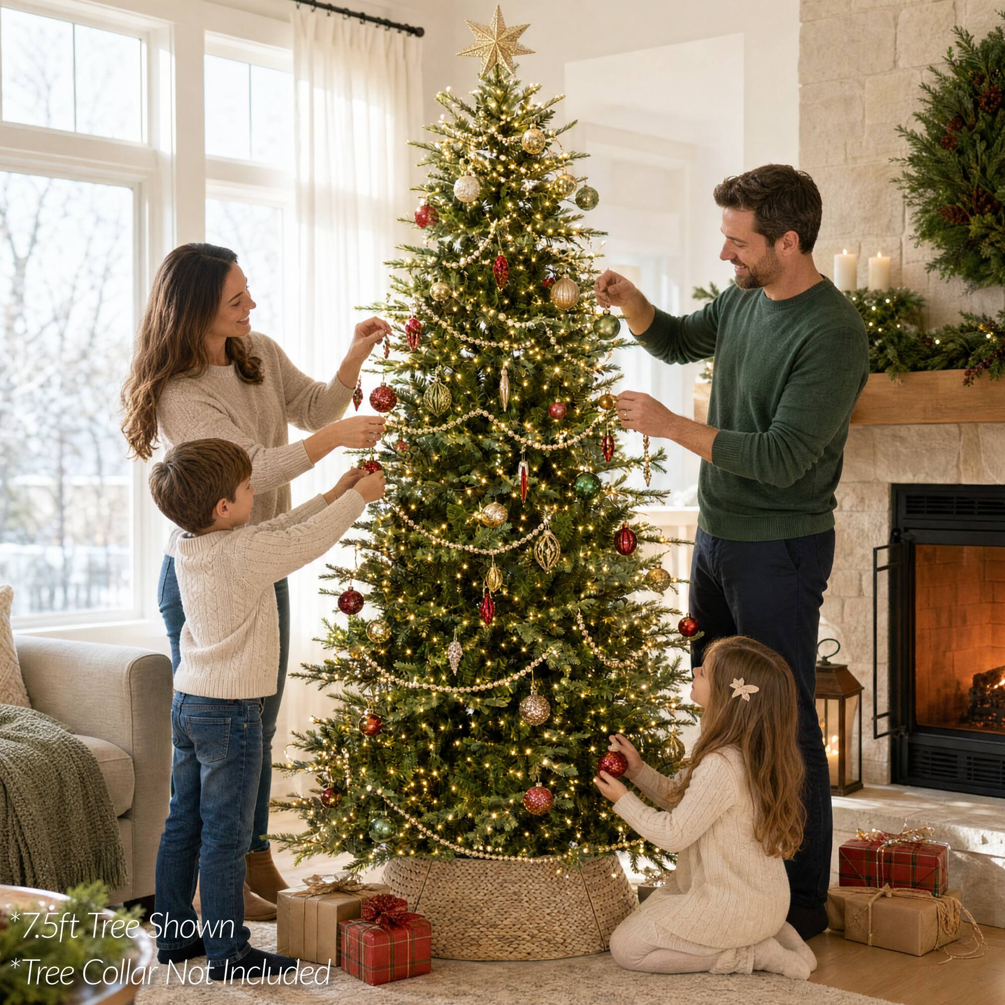 *7.5ft Tree Shown  
*Tree Collar Not Included