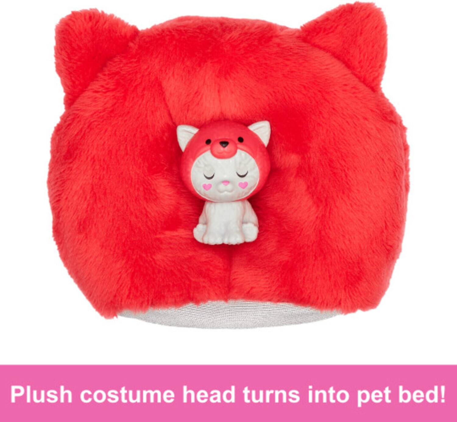 Plush costume head turns into pet bed!