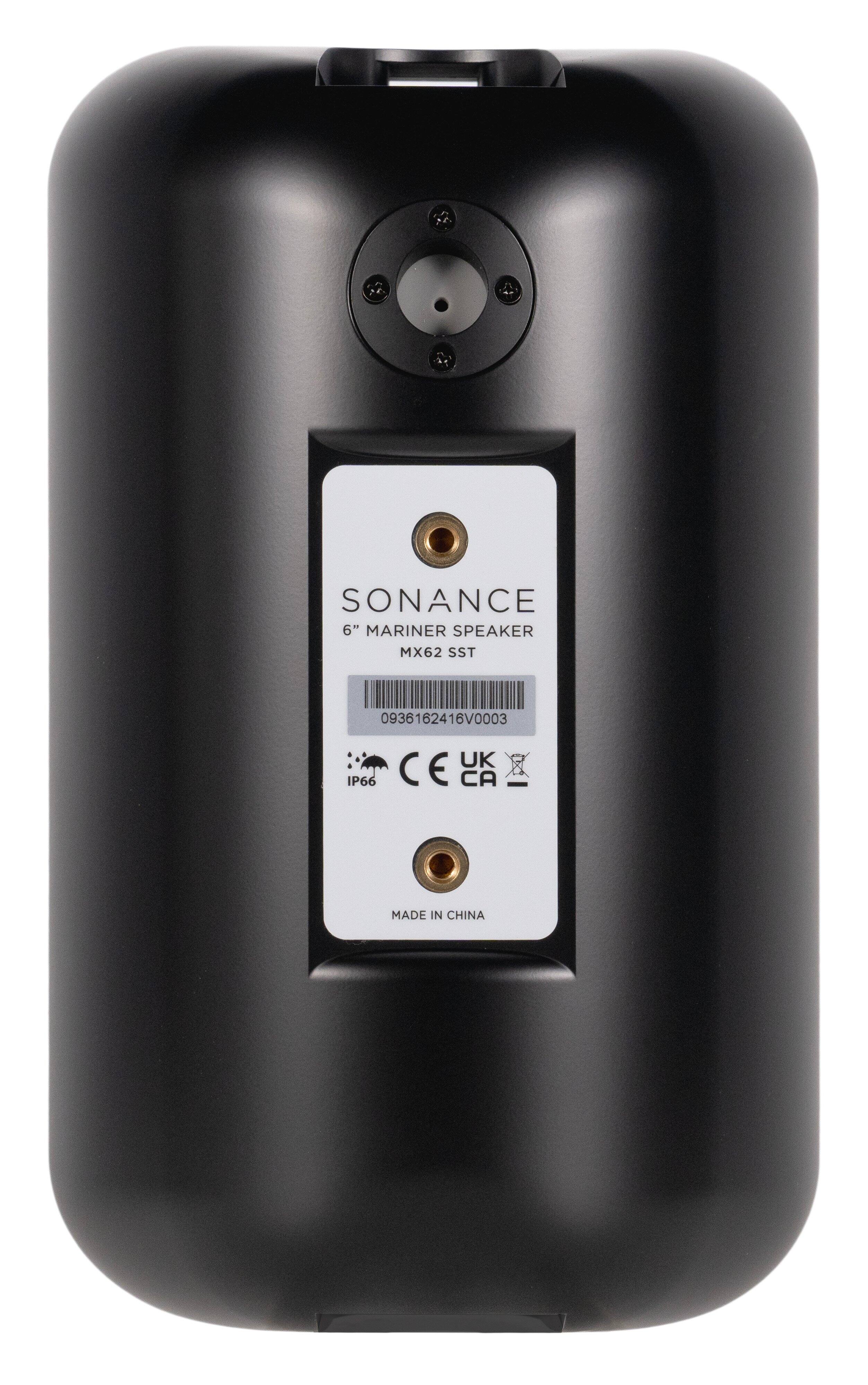 SONANCE 6" MARINER SPEAKER MX62 SST 0936162416V0003 IP66 UK CE CA MADE IN CHINA