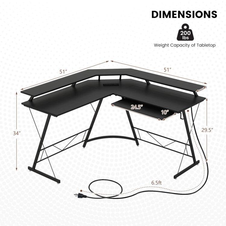 DIMENSIONS  
200 lbs Weight Capacity of Tabletop  
51" x 51"  
24.5"  
10"  
34"  
29.5"  
6.5ft