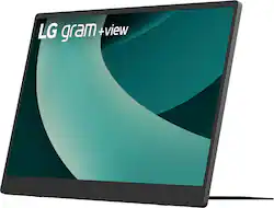 LG - gram +view 17” IPS WQXGA 60Hz Portable Monitor (USB Type-C, mini-HDMI port) - Titan Silver - Front_Zoom