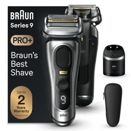 Braun Series 9 PRO+ Electric Shaver with 6 in 1 SmartCare Center - Silver