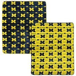 Pegasus - Michigan Wolverines 60- x 70- Home & Away Two-Piece Blanket Set - Multicolor