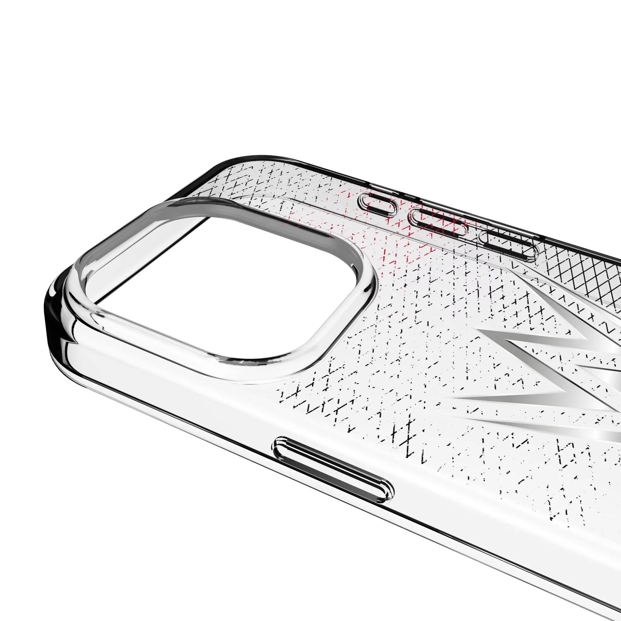 Left. Keyscaper - WWE Steel Clear Phone Case - Apple iPhone 16 - WWE Logo.