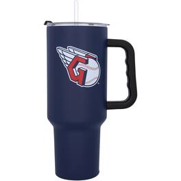 Logo Brands - Cleveland Guardians 40oz. Travel Tumbler with Handle - Multicolor