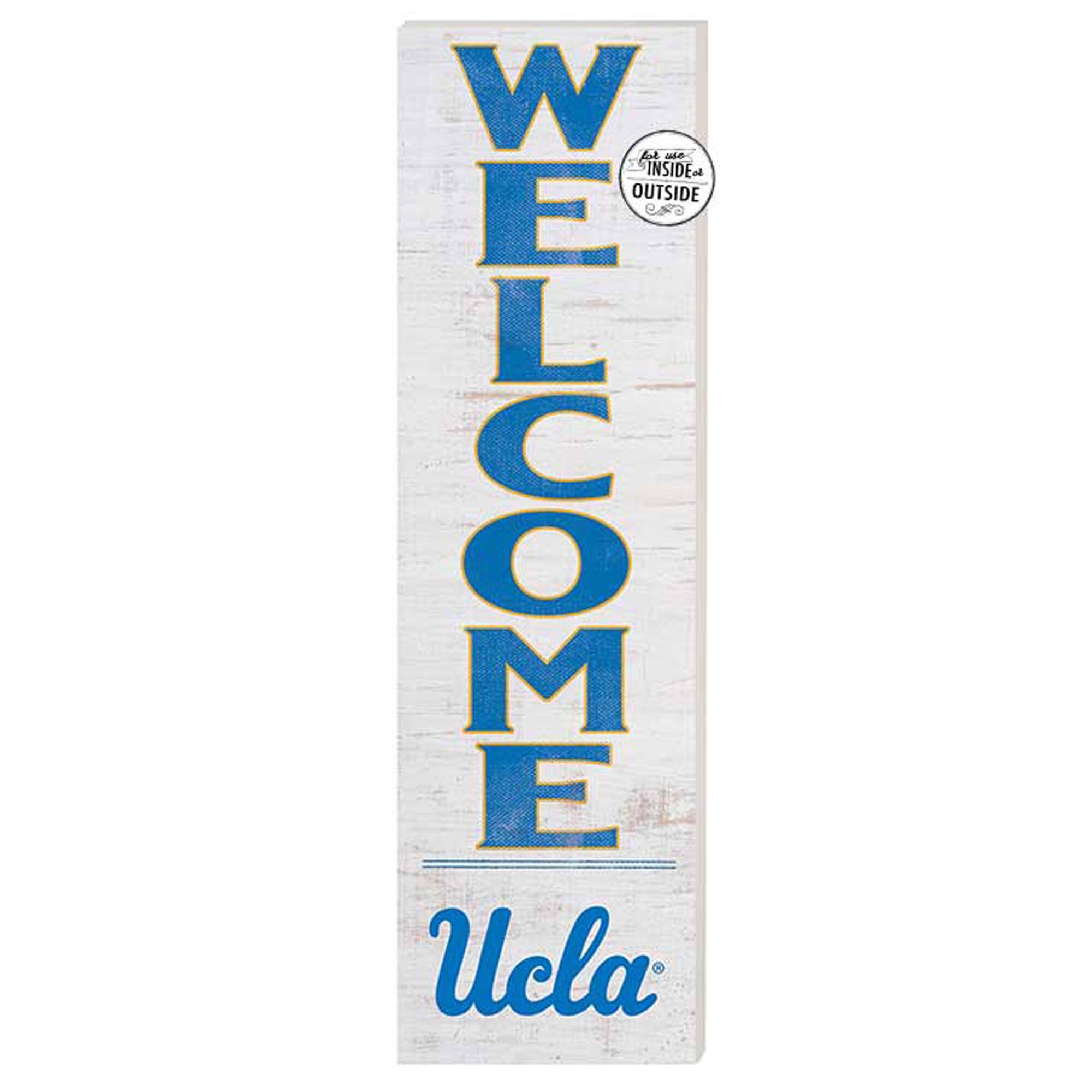 White UCLA Bruins 10'' x 35'' Indoor/Outdoor Welcome Sign