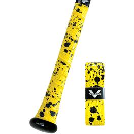 Vulcan - Splatter Series 1.0mm Polymer Bat Grip Tape Wrap - Yellow Splatter