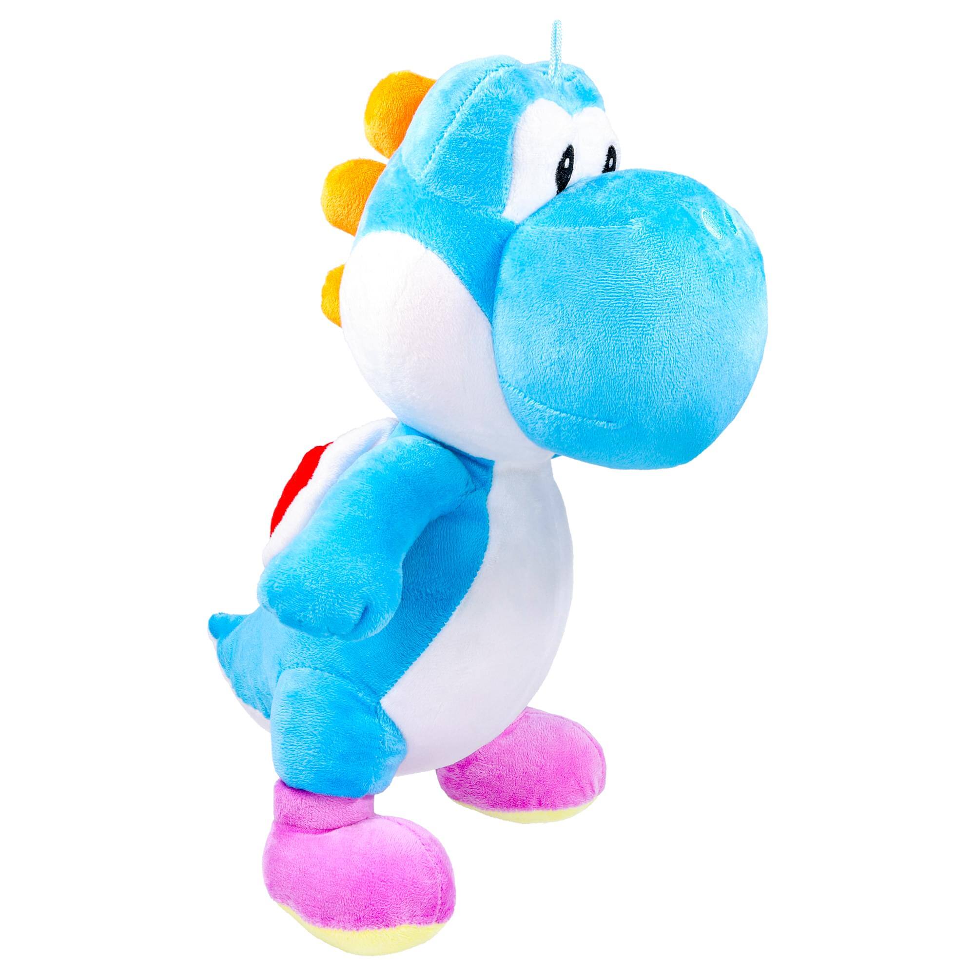 Alt View 10. Johnny's Toys - Nintendo Super Mario Bros. 16-Inch Yoshi Plush | Blue - Blue.