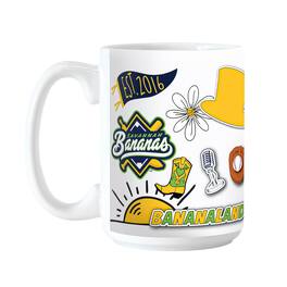 Logo Brands - Savannah Bananas Icons 15 Ounce Ceramic Mug - Multi-Colored