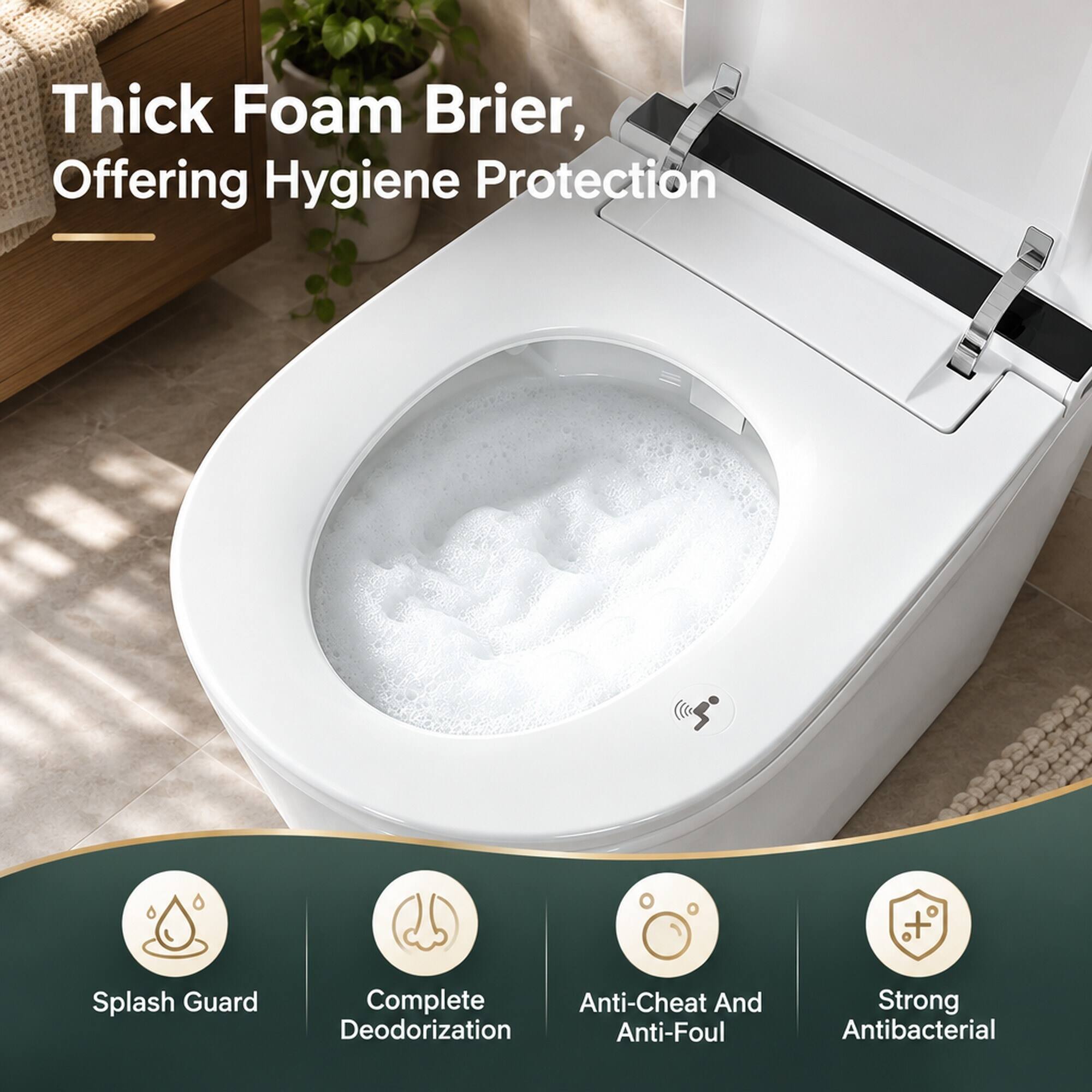 Thick Foam Brier, Offering Hygiene Protection

Splash Guard
Complete Deodorization
Anti-Cheat And Anti-Foul
Strong Antibacterial